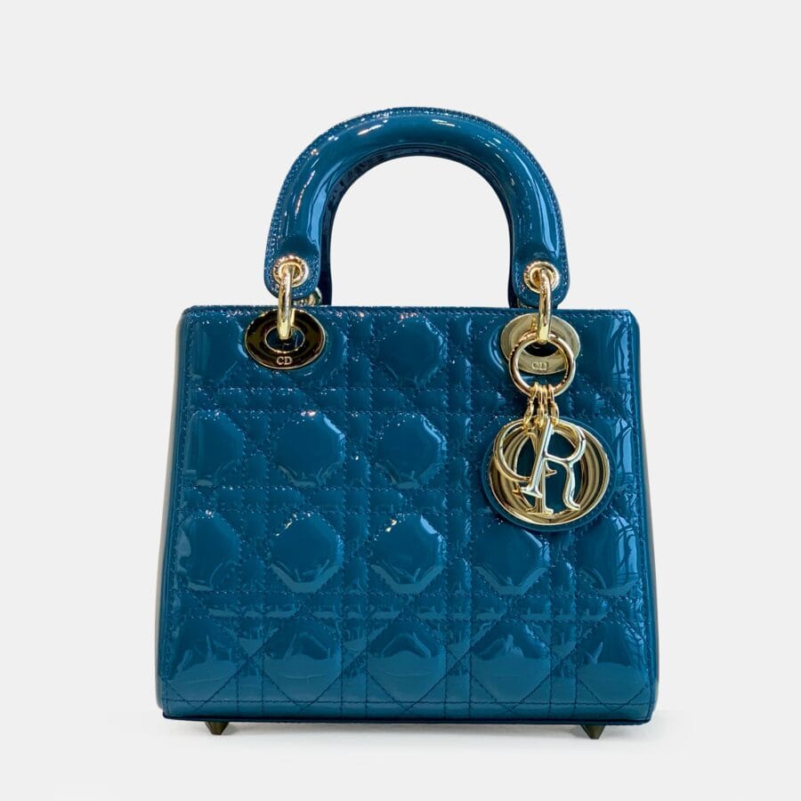 Dior Lady Micro Blue Cannage Bag