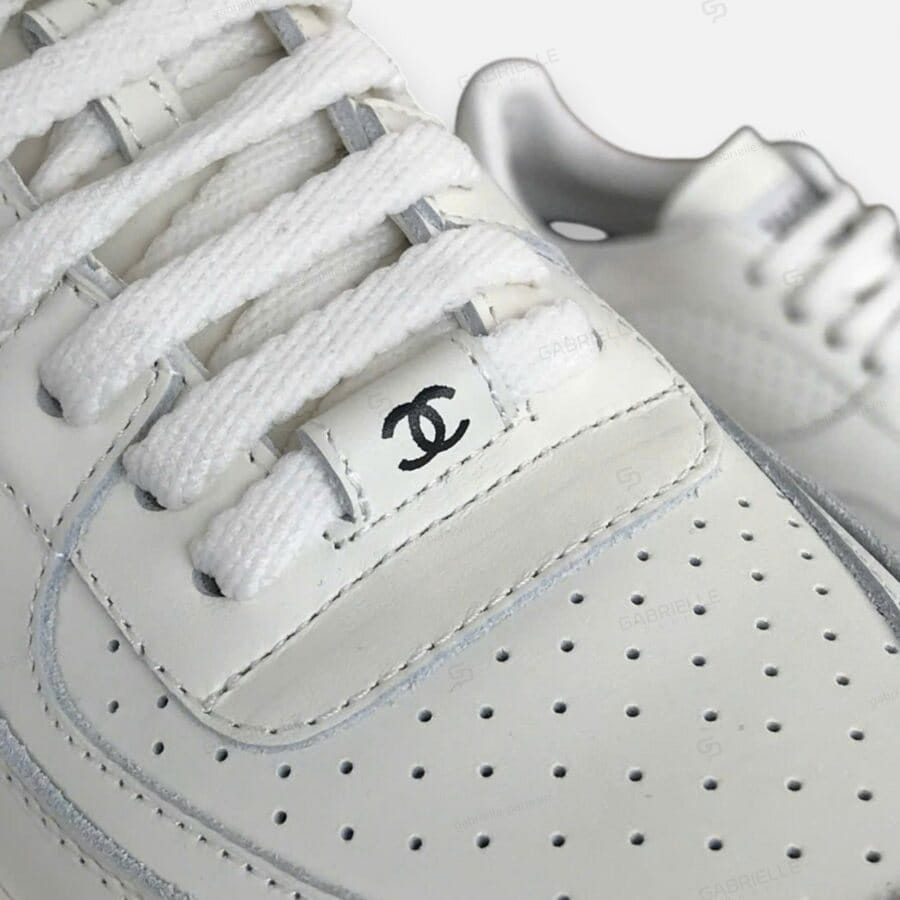 Chanel Chunky Sneakers in White Calfskin Leather - Image 6