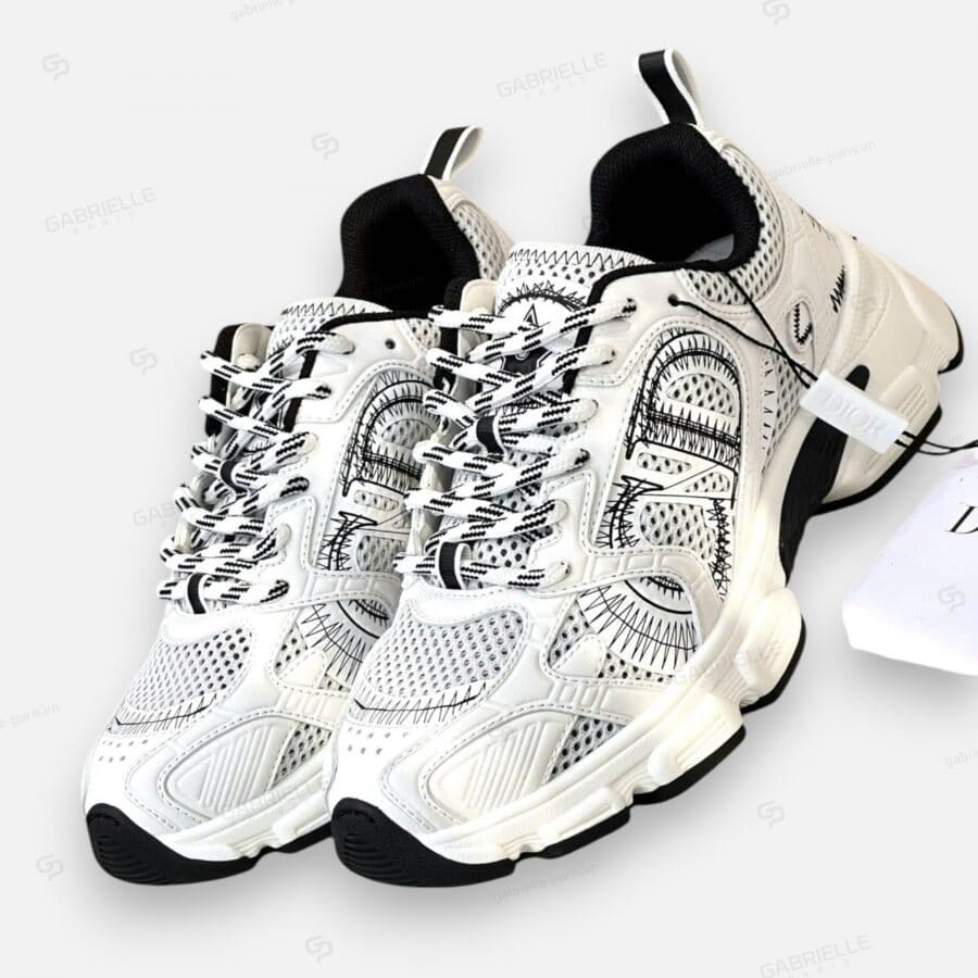 Dior Chrono Sneakers in White - Image 6