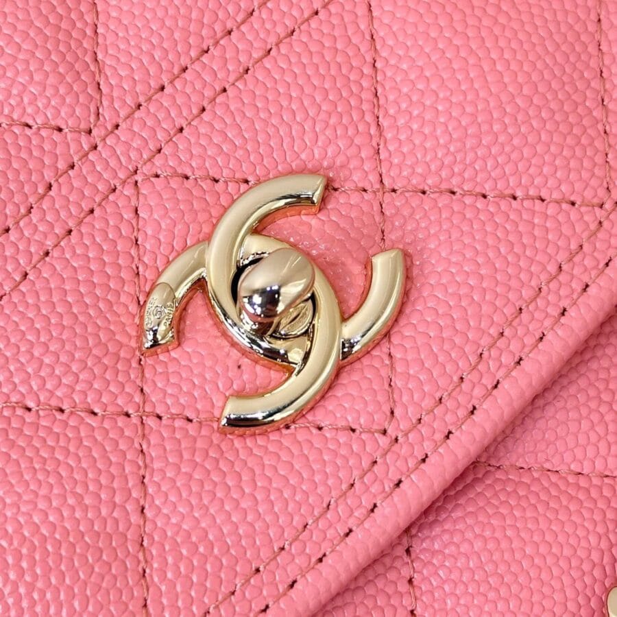 Chanel 25C Mini Caviar Pink Bag - Image 4