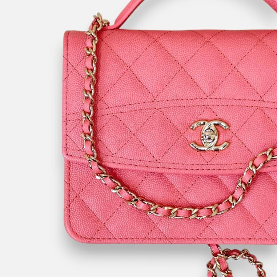 Chanel 25C Mini Caviar Pink Bag - Image 2