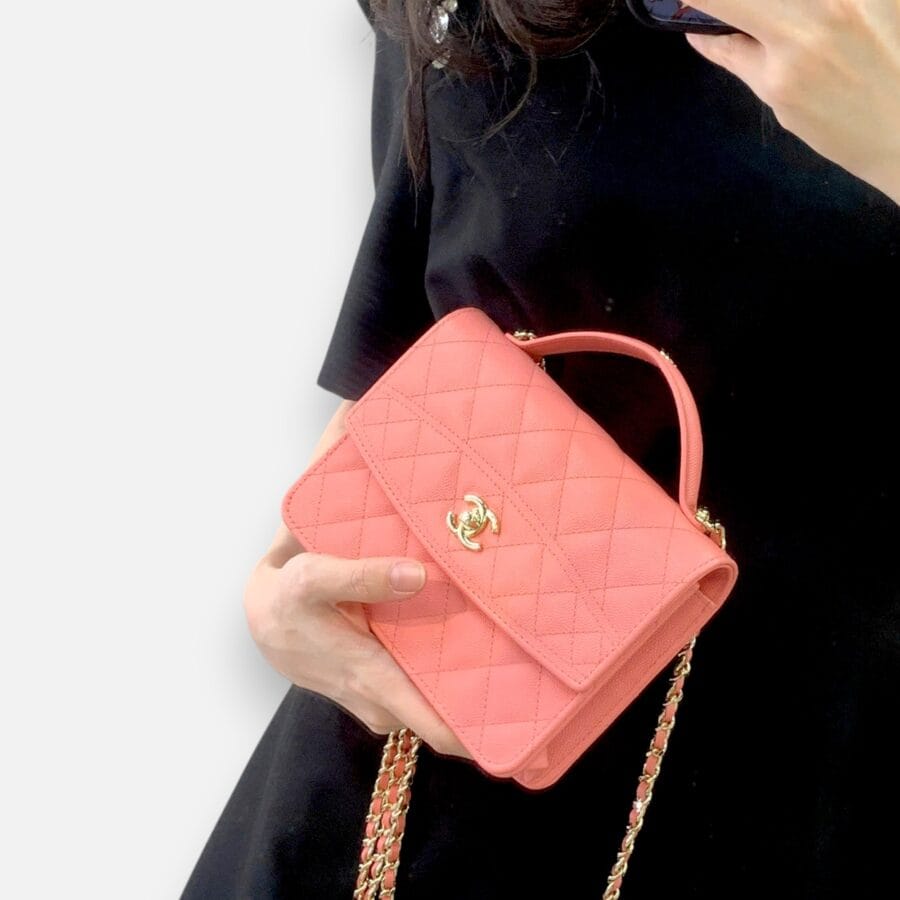 Chanel 25C Mini Caviar Pink Bag - Image 6