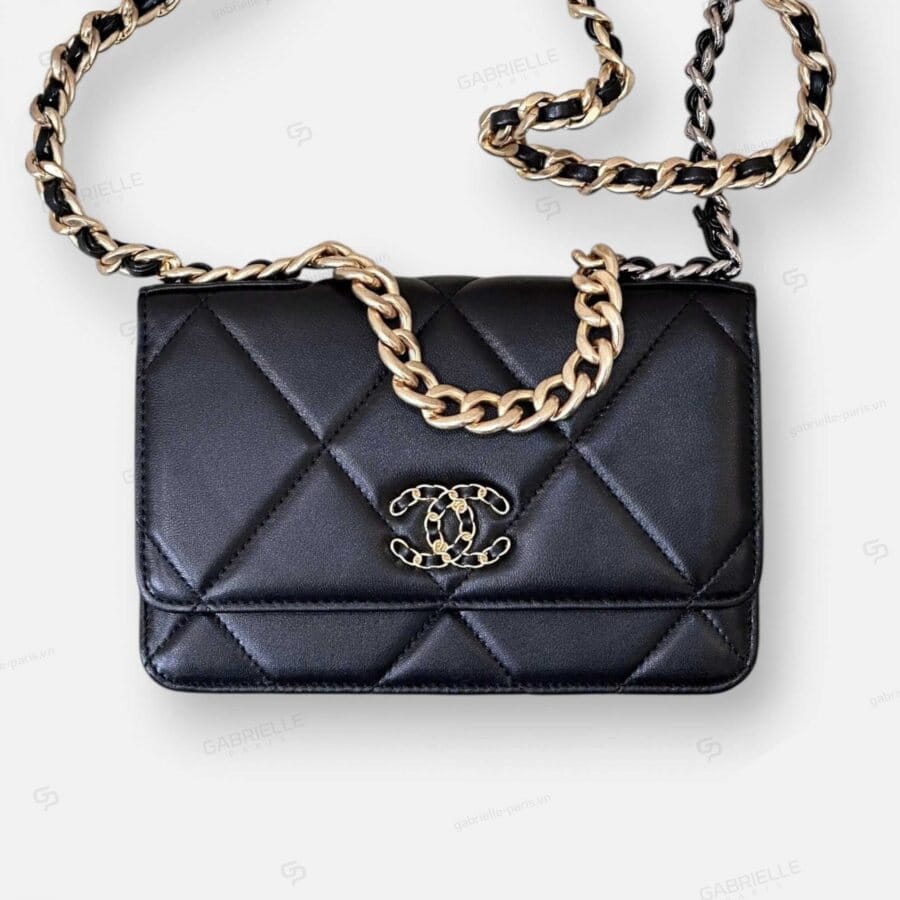 Chanel 19 WOC in Black with Lambskin Leather Bag