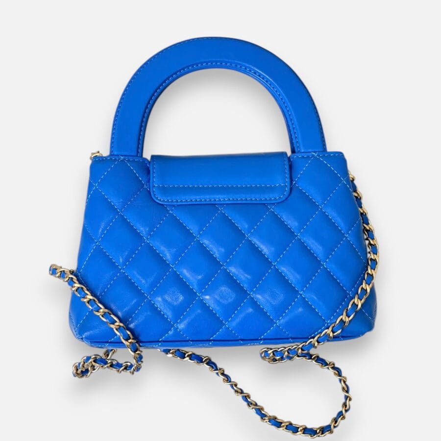 Chanel 24P Kelly Chain Blue Bag - Image 3