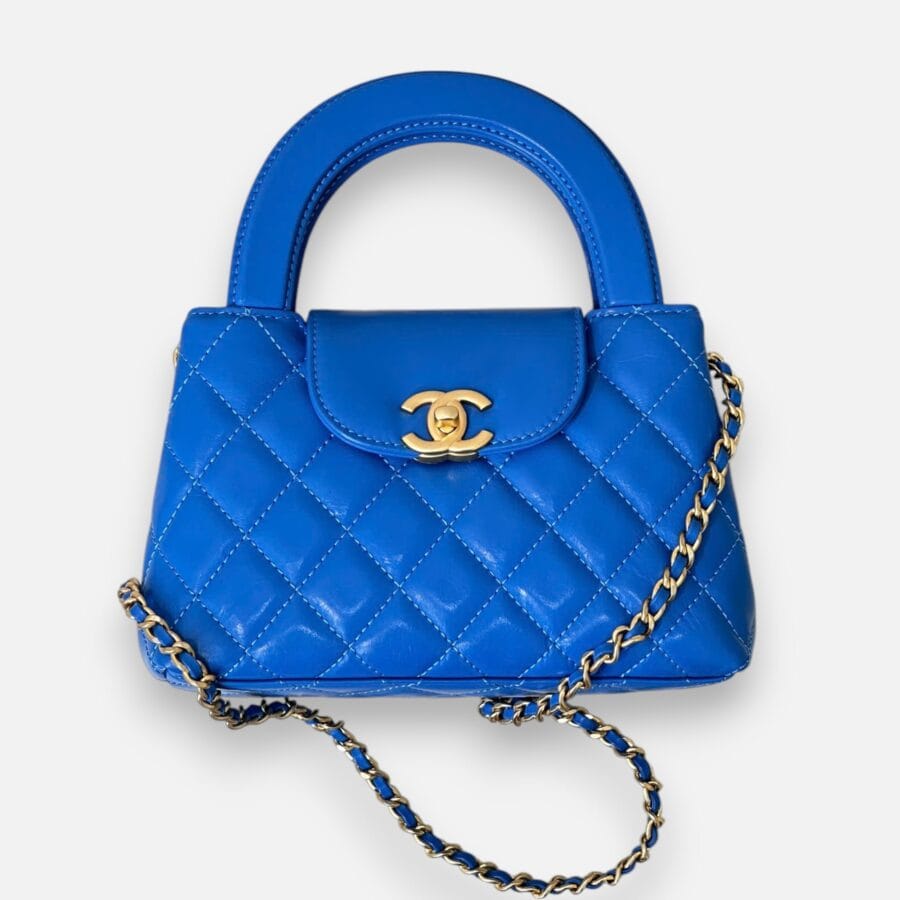 Chanel 24P Kelly Chain Blue Bag