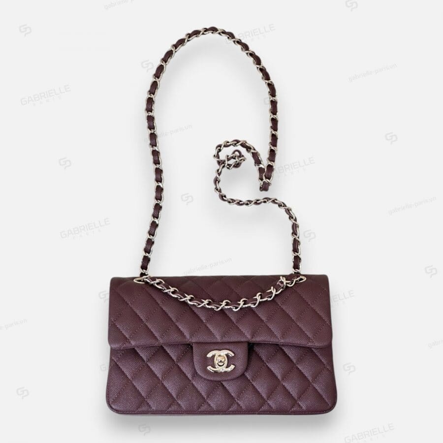 Chanel CF Classic Flap in Chocolate Brown with Caviar Leather Bag - Image 9