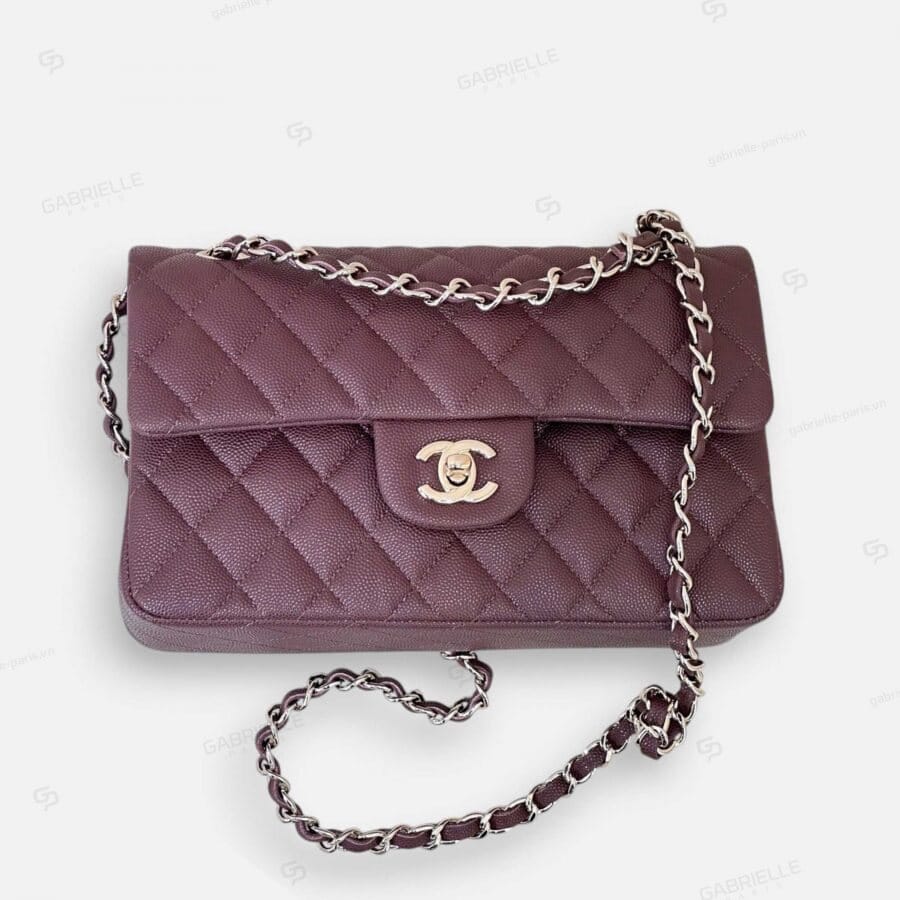 Chanel CF Classic Flap in Chocolate Brown with Caviar Leather Bag