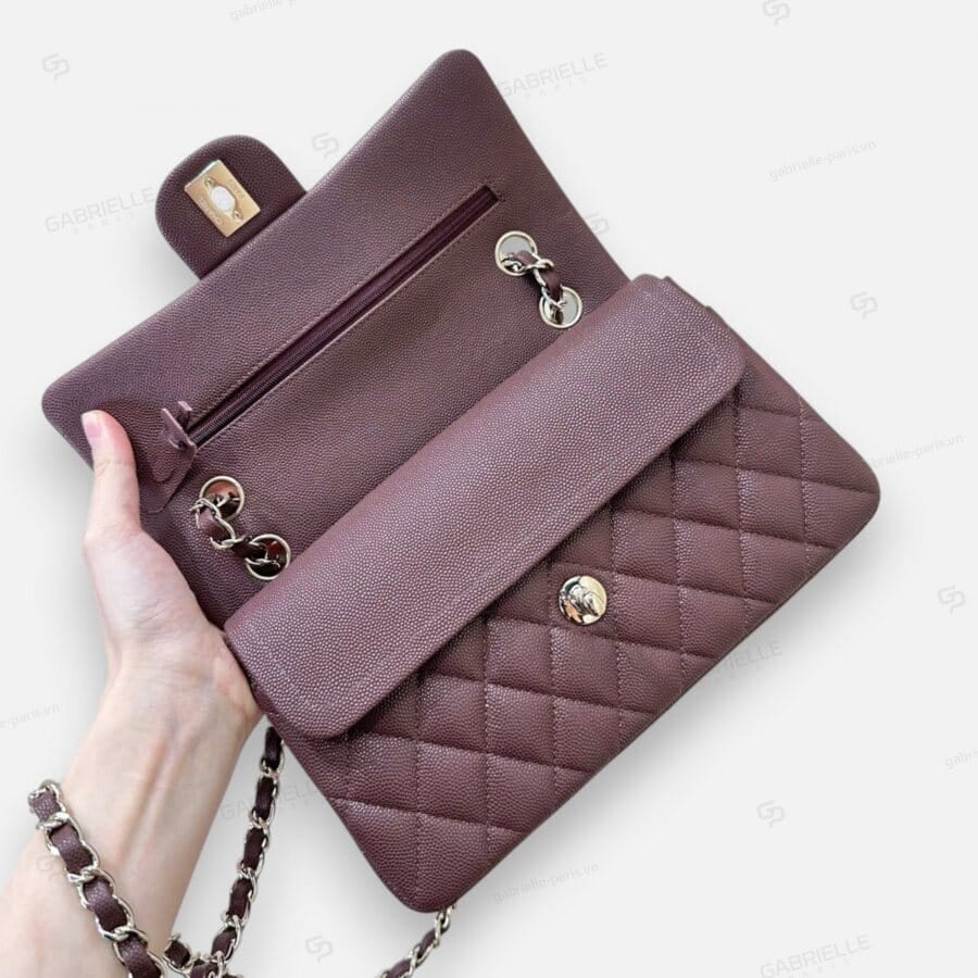 Chanel CF Classic Flap in Chocolate Brown with Caviar Leather Bag - Image 8