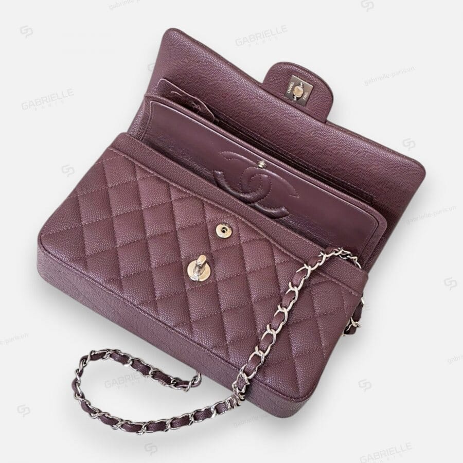 Chanel CF Classic Flap in Chocolate Brown with Caviar Leather Bag - Image 2