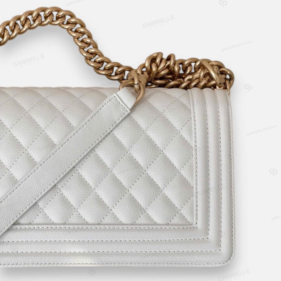 Chanel Leboy with Gold Hardware and Caviar Leather Bag - Image 5