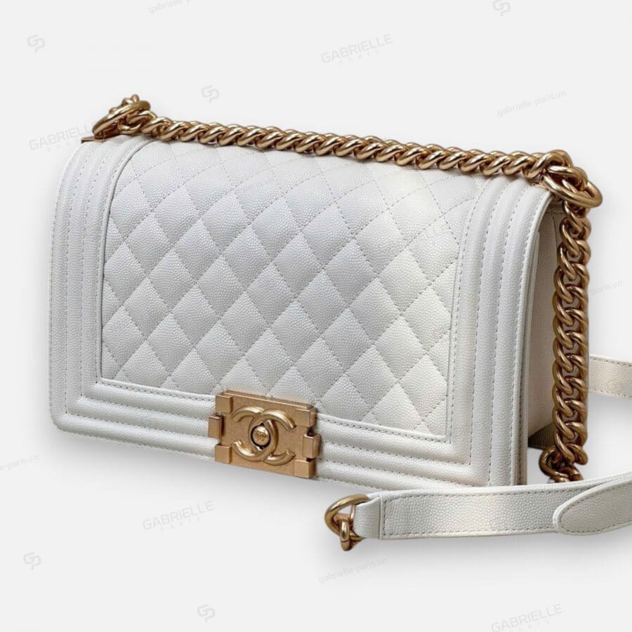 Chanel Leboy with Gold Hardware and Caviar Leather Bag - Image 2