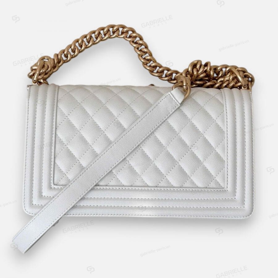 Chanel Leboy with Gold Hardware and Caviar Leather Bag - Image 6