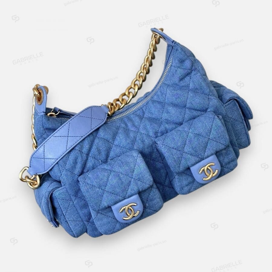 Chanel 25C Hobo Denim Bag - Image 2