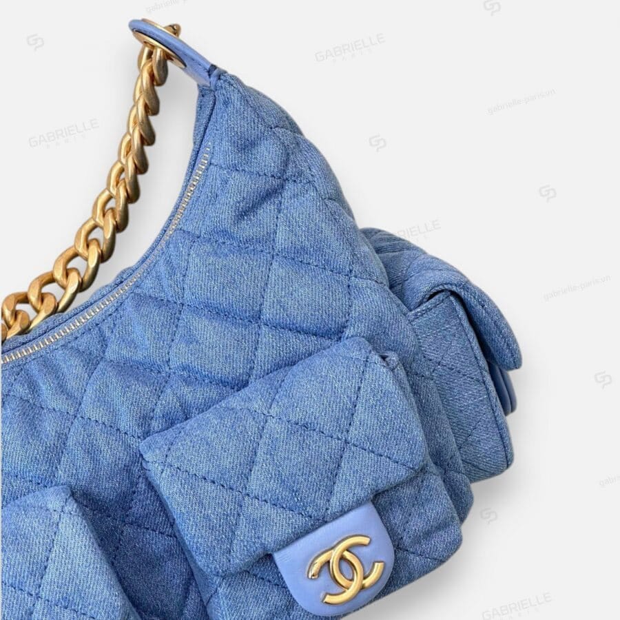 Chanel 25C Hobo Denim Bag - Image 5