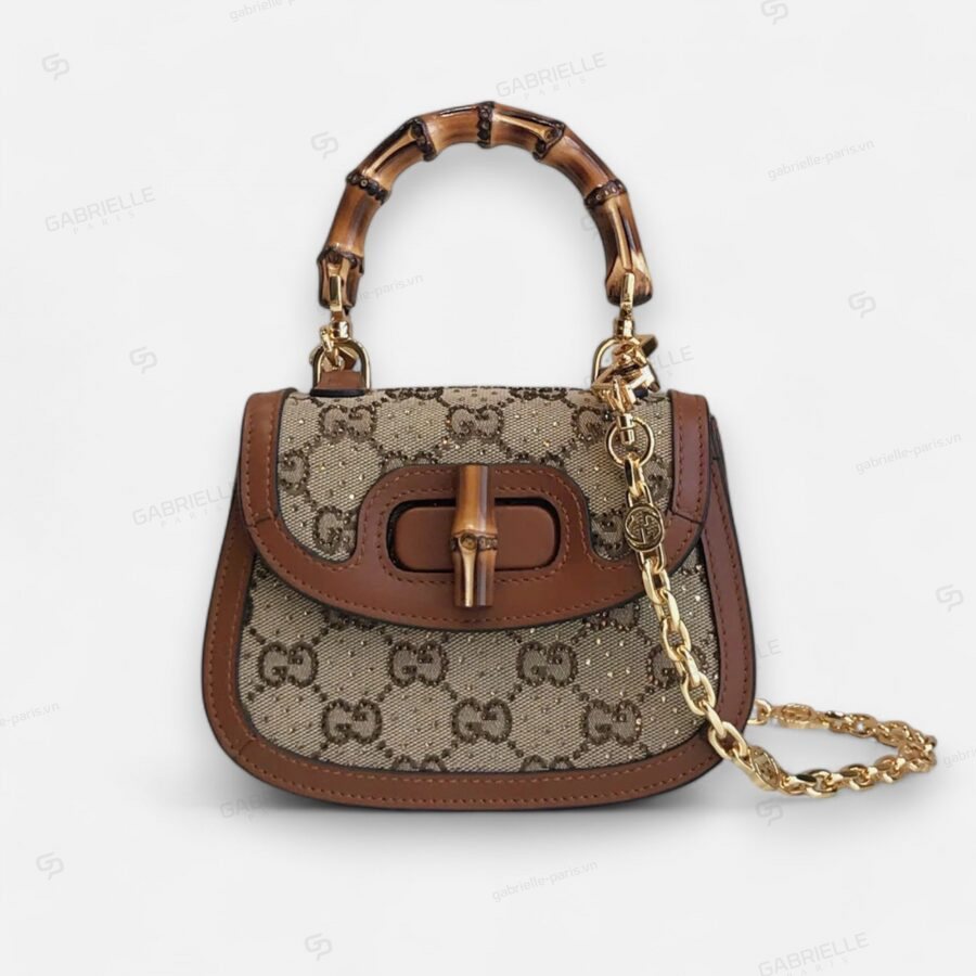 Gucci Bamboo 1947 GG Monogram Canvas Bag