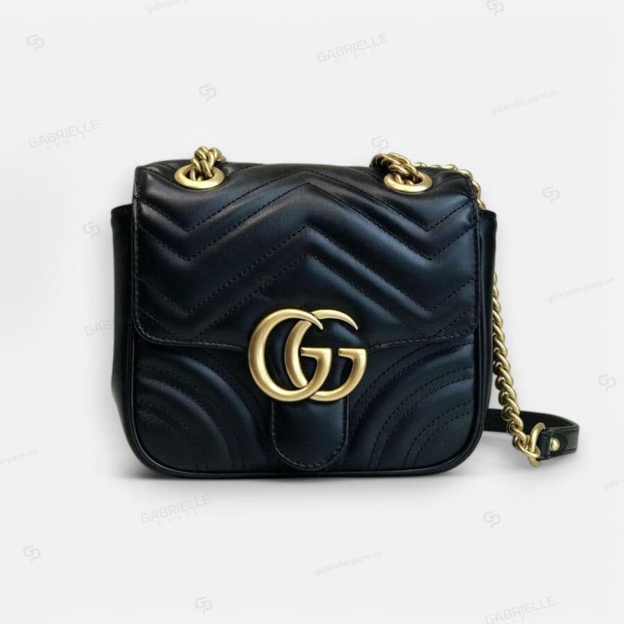 Gucci GG Marmont Matelassé Leather Black Bag