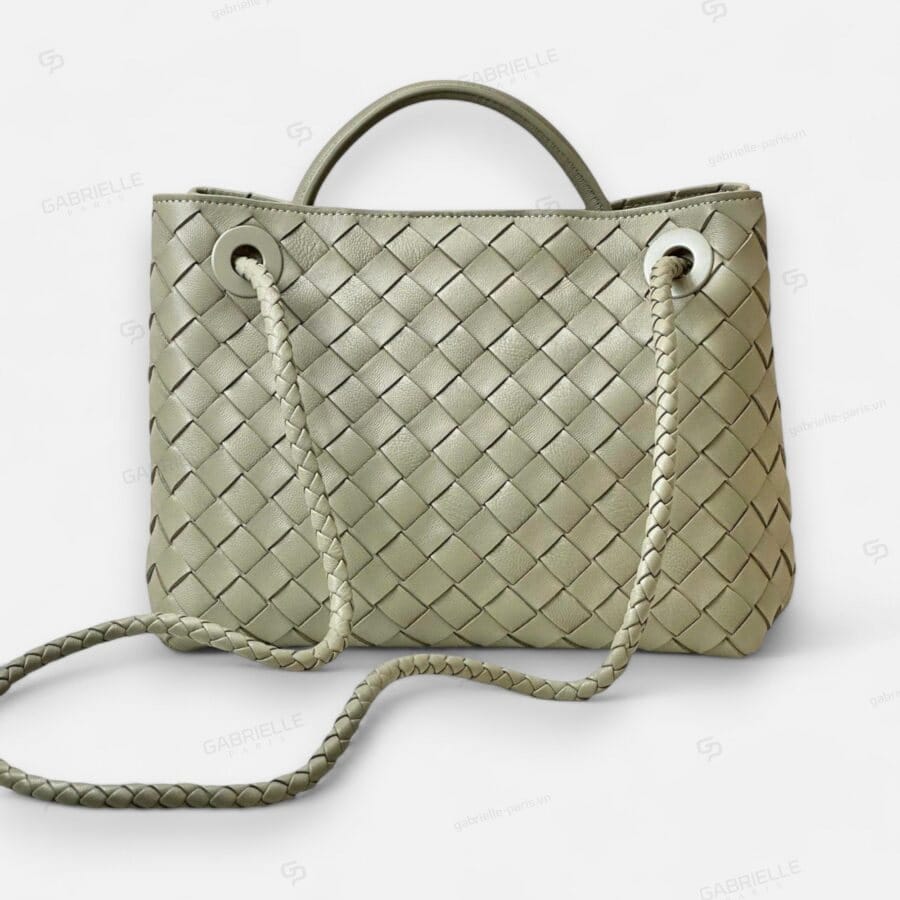 Bottega Veneta Andiamo Olive Green Nappa leather Bag - Image 8