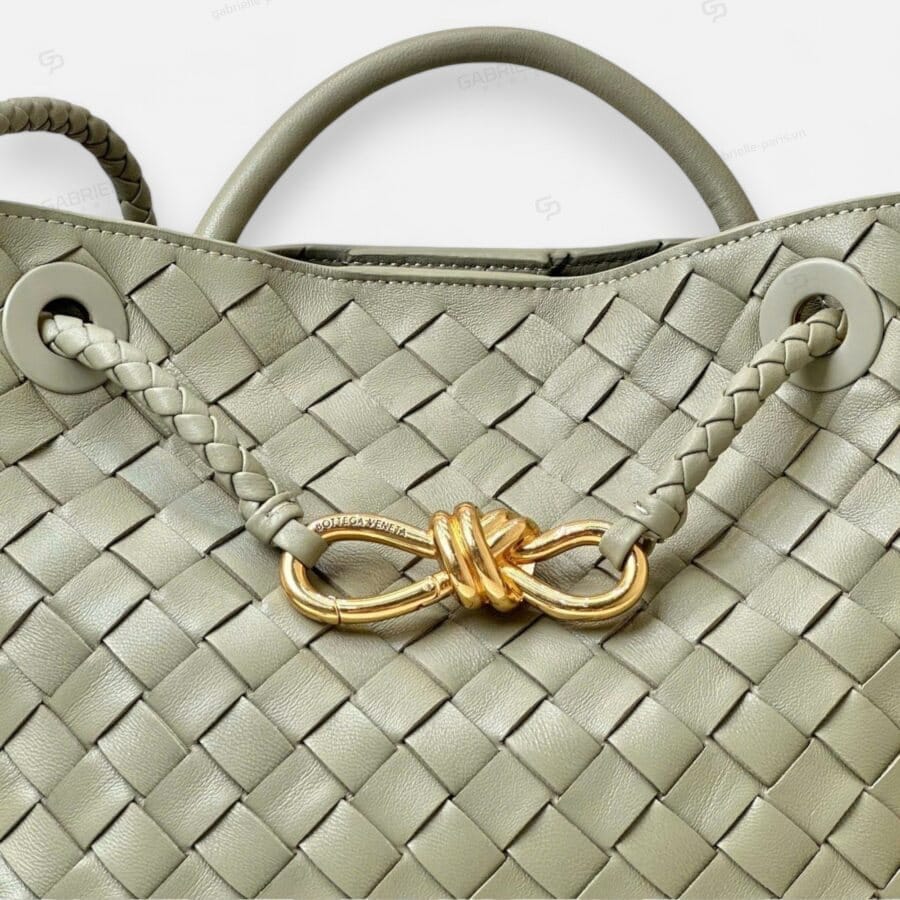 Bottega Veneta Andiamo Olive Green Nappa leather Bag - Image 6