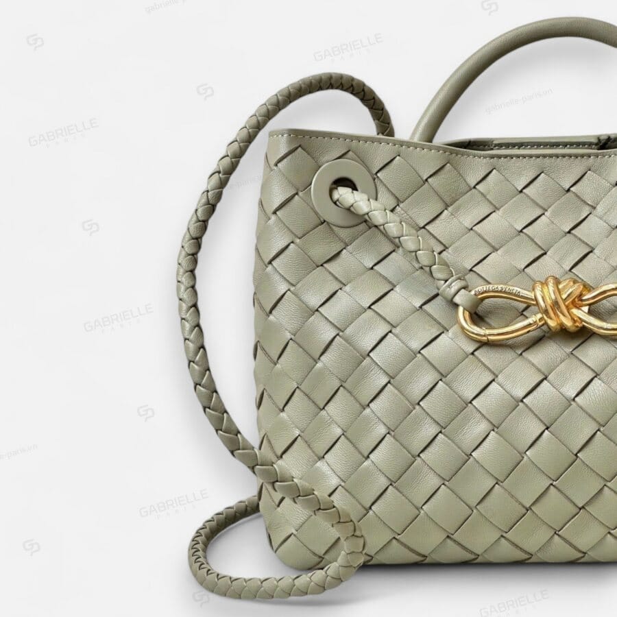 Bottega Veneta Andiamo Olive Green Nappa leather Bag - Image 5