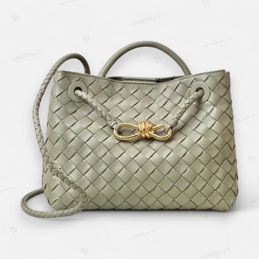 Bottega Veneta Andiamo Olive Green Nappa leather Bag