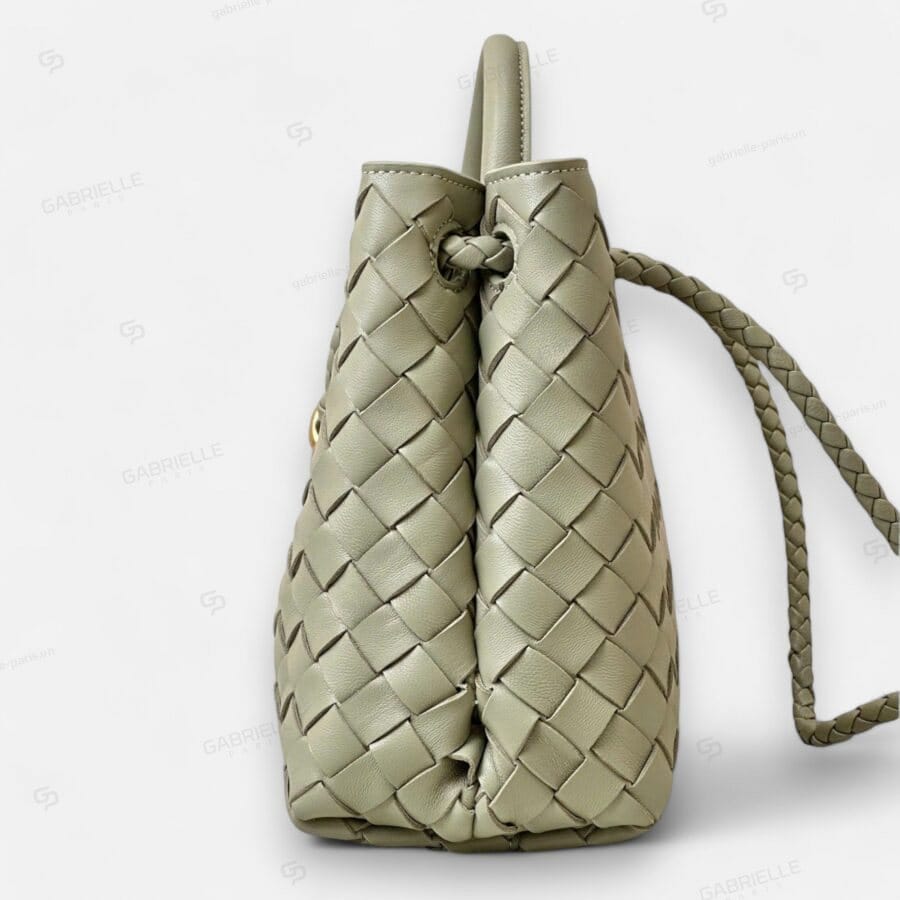 Bottega Veneta Andiamo Olive Green Nappa leather Bag - Image 3