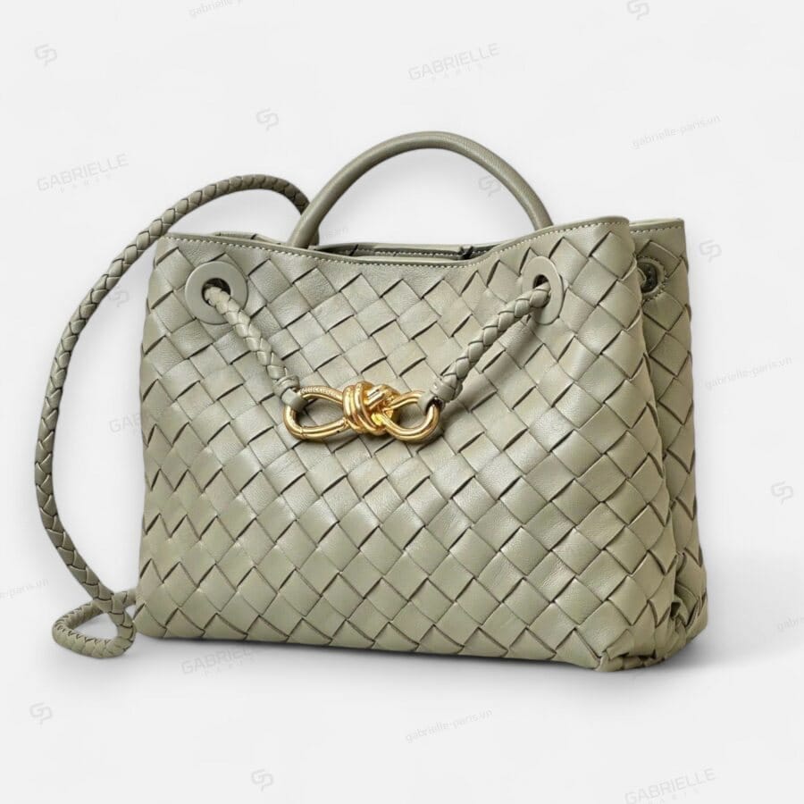 Bottega Veneta Andiamo Olive Green Nappa leather Bag - Image 2