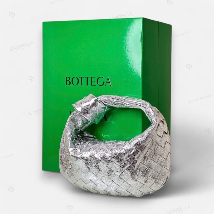 Bottega Veneta Jodie Mini with Silver Nappa Leather Bag - Image 2