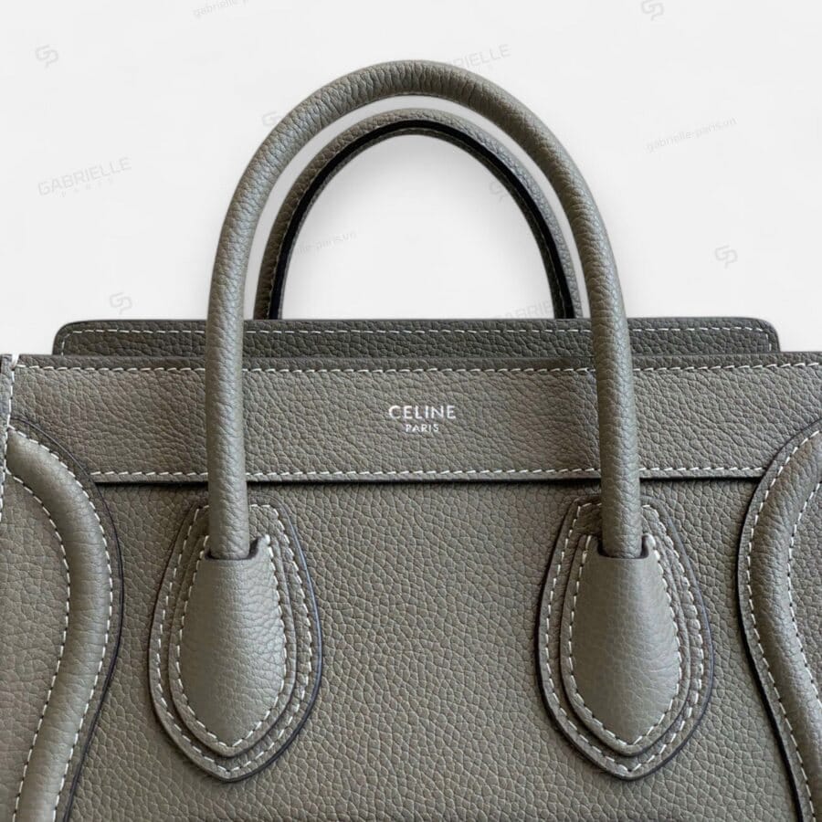 Celine Micro Luggage in Drummed Calfskin Bag - Image 2