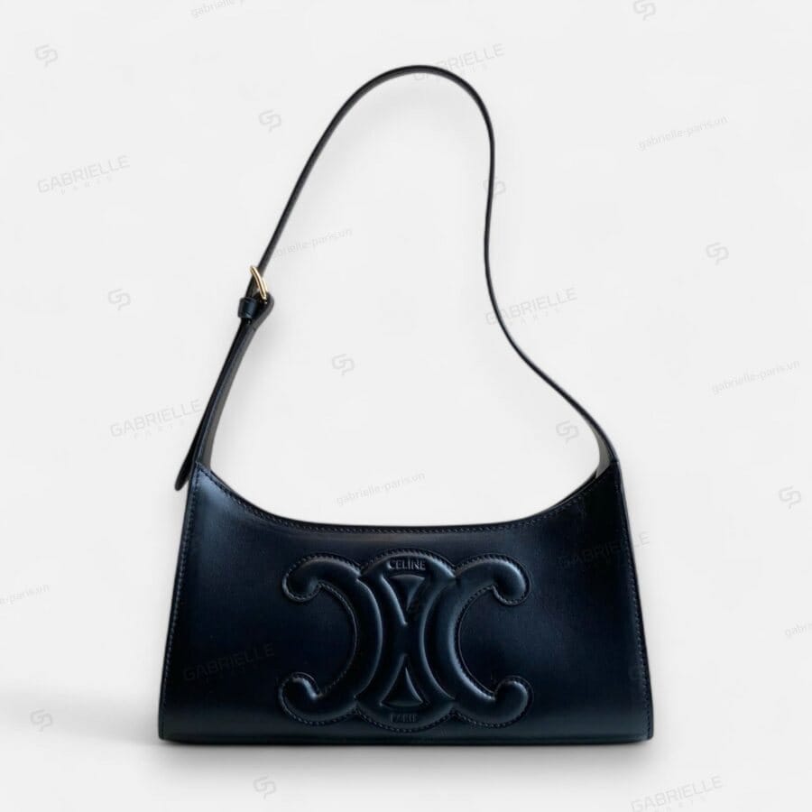 Celine Monobloc in Black with Calfskin Leather Bag