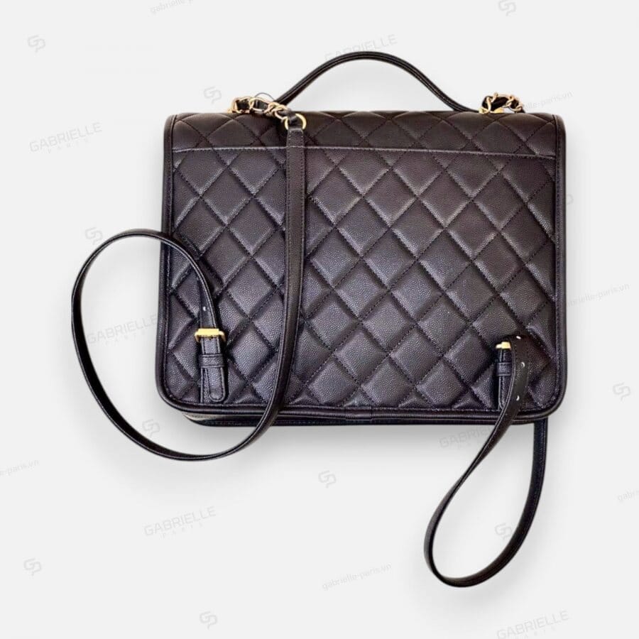 Chanel 22K Messenger Backpack from Black Caviar Leather Bag - Image 3