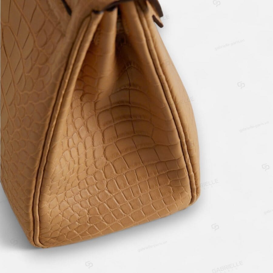 Hermes Kelly 25 0M Chai GHW HandBag Alligator - Image 8