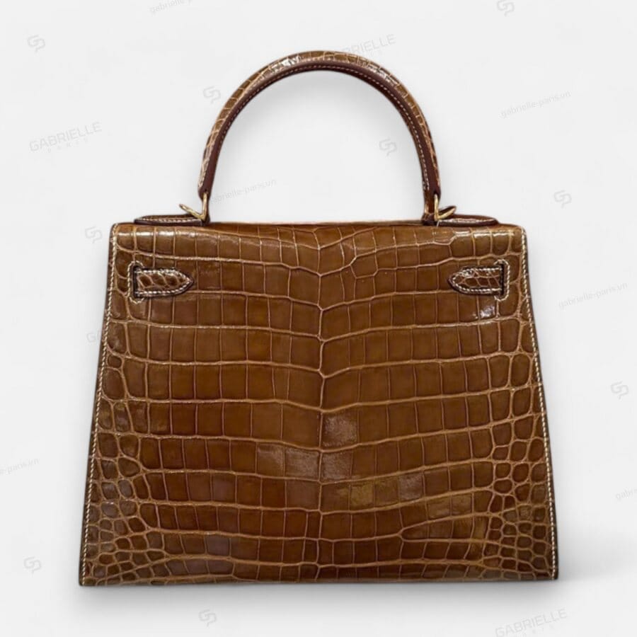 Hermes Kelly 28 Ficelle GHW HandBag Niloticus - Image 6