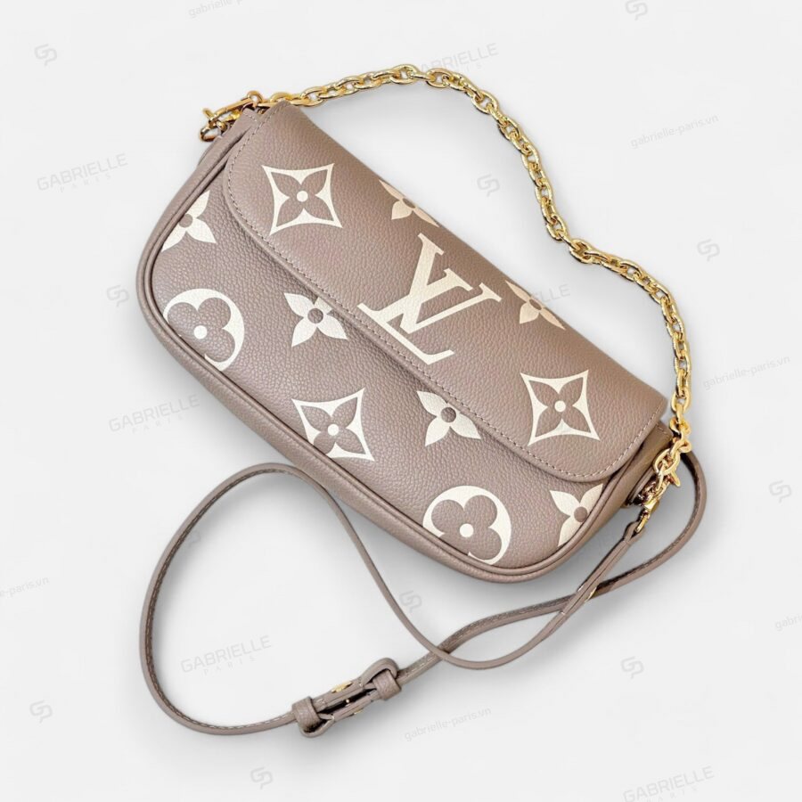 Louis Vuitton Ivy WOC Monogram Empreinte in Gray Bag. - Image 6