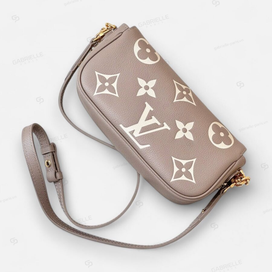 Louis Vuitton Ivy WOC Monogram Empreinte in Gray Bag. - Image 2