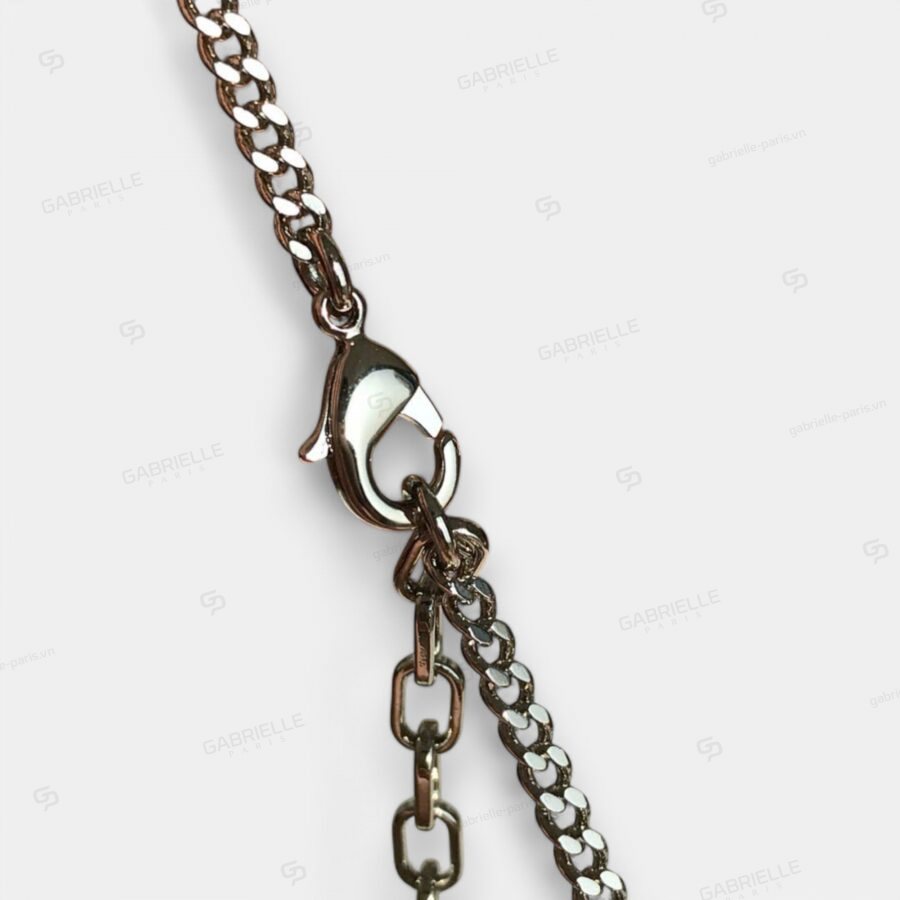 Dior Oblique Pendant Silver-Plated Necklace - Image 5