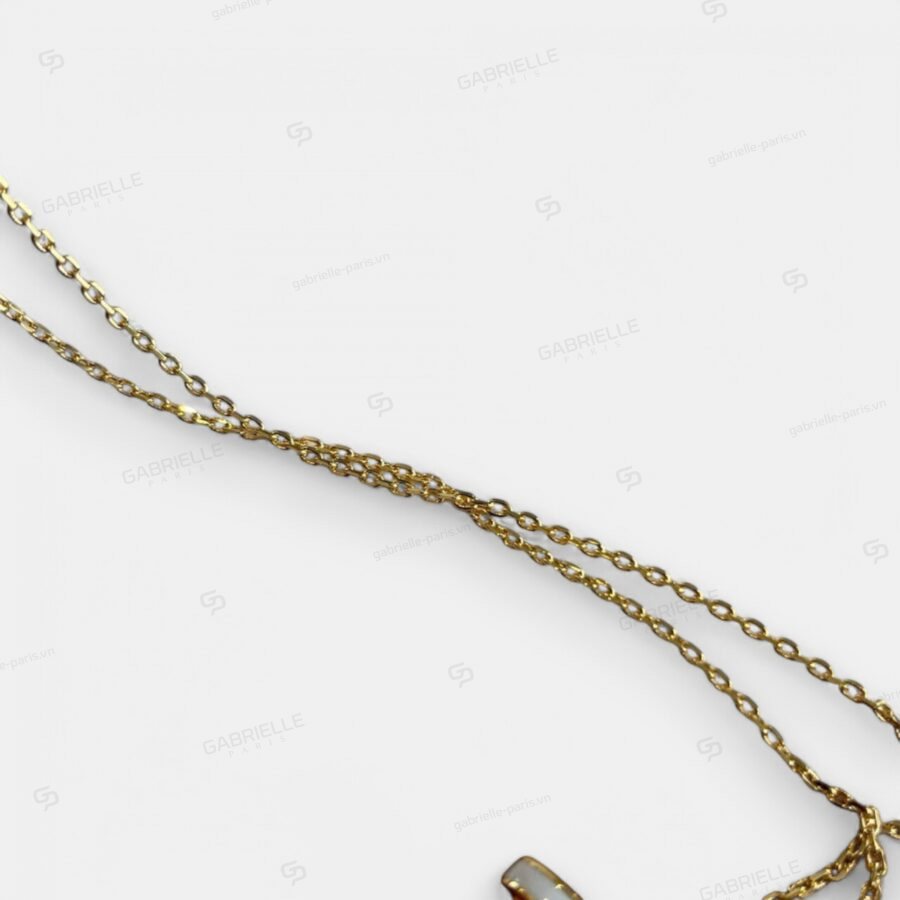 Hermès Pop H Mini Gold-Plated Necklace White - Image 4