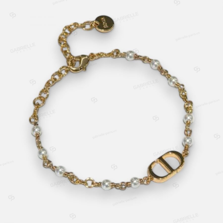 Dior CD Letter Gold-Plated Bracelet - Image 3