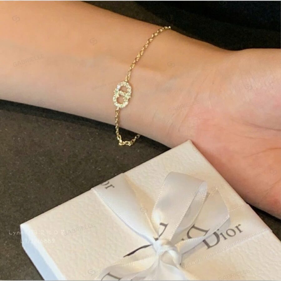 Dior CD Letter Gold-Plated Bracelet - Image 10