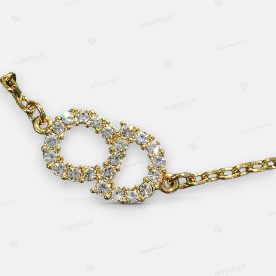 Dior CD Letter Gold-Plated Bracelet - Image 9