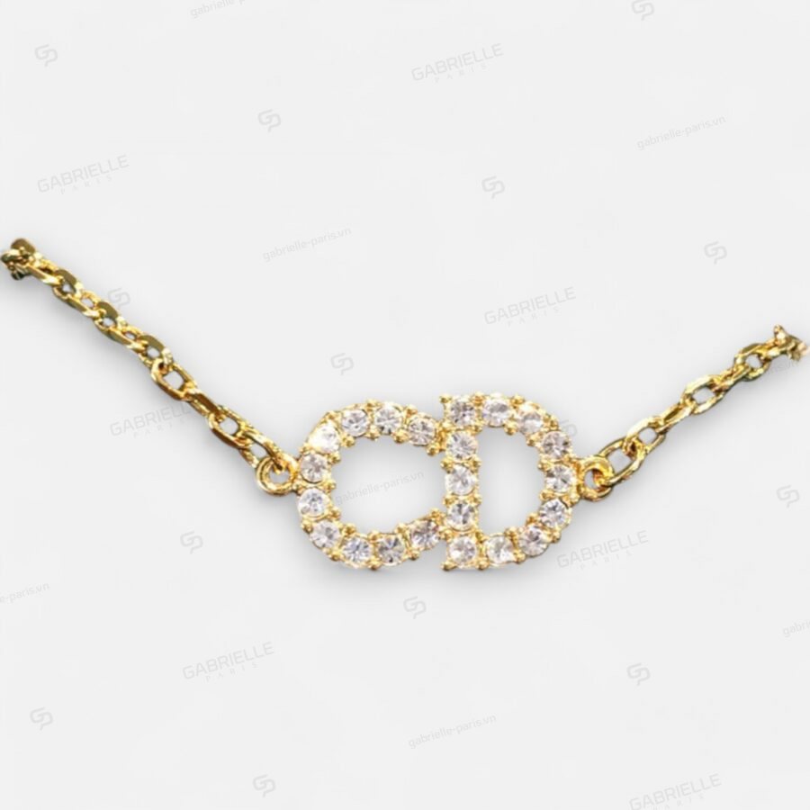 Dior CD Letter Gold-Plated Bracelet - Image 8