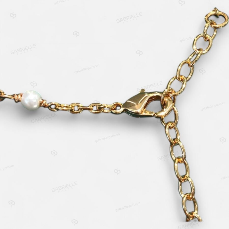 Dior CD Letter Pearl Gold-Plated Bracelet - Image 7