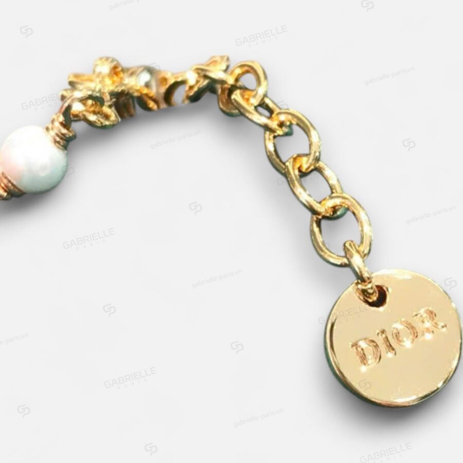 Dior CD Letter Pearl Gold-Plated Bracelet - Image 6