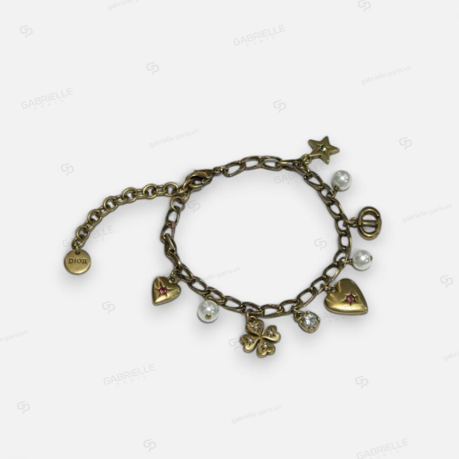 Dior Lucky Vintage Charm Gold-Plated Bracelet