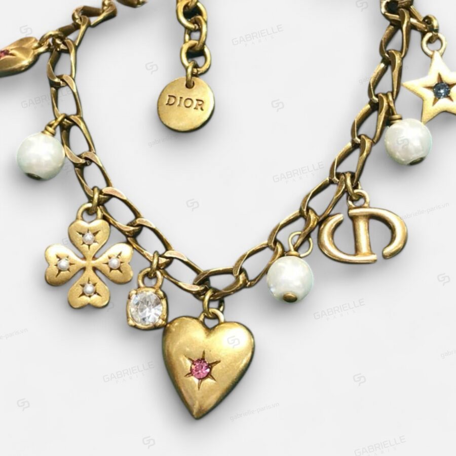 Dior Lucky Vintage Charm Gold-Plated Bracelet - Image 4