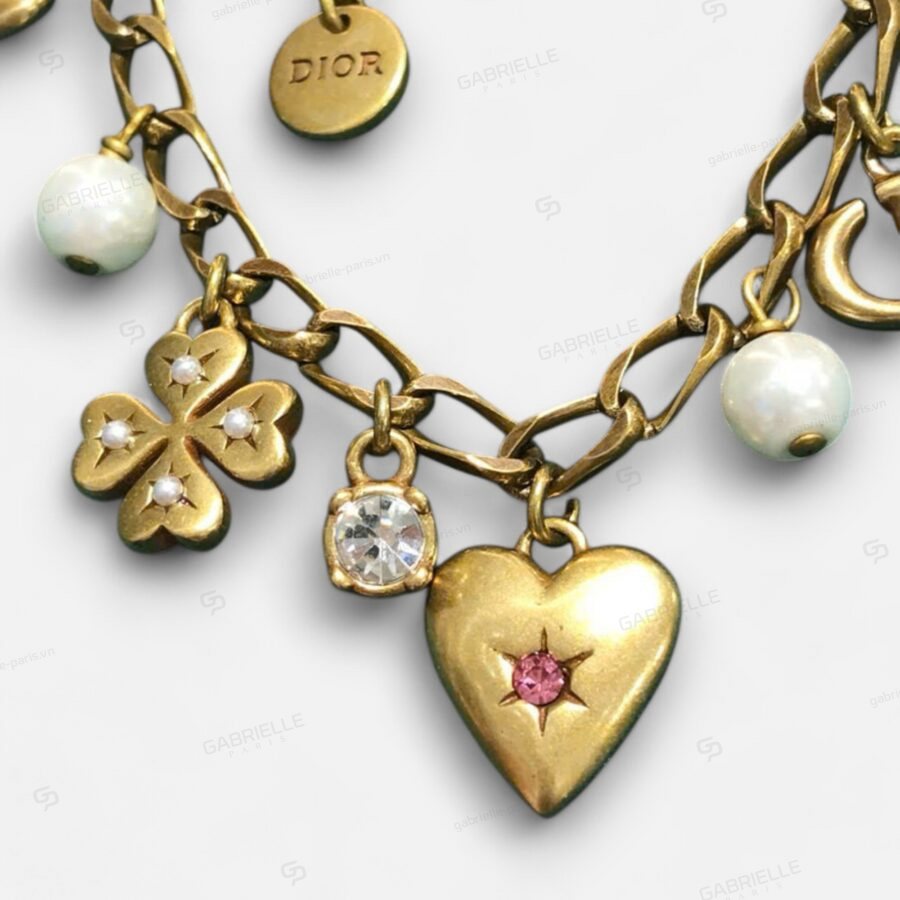 Dior Lucky Vintage Charm Gold-Plated Bracelet - Image 2