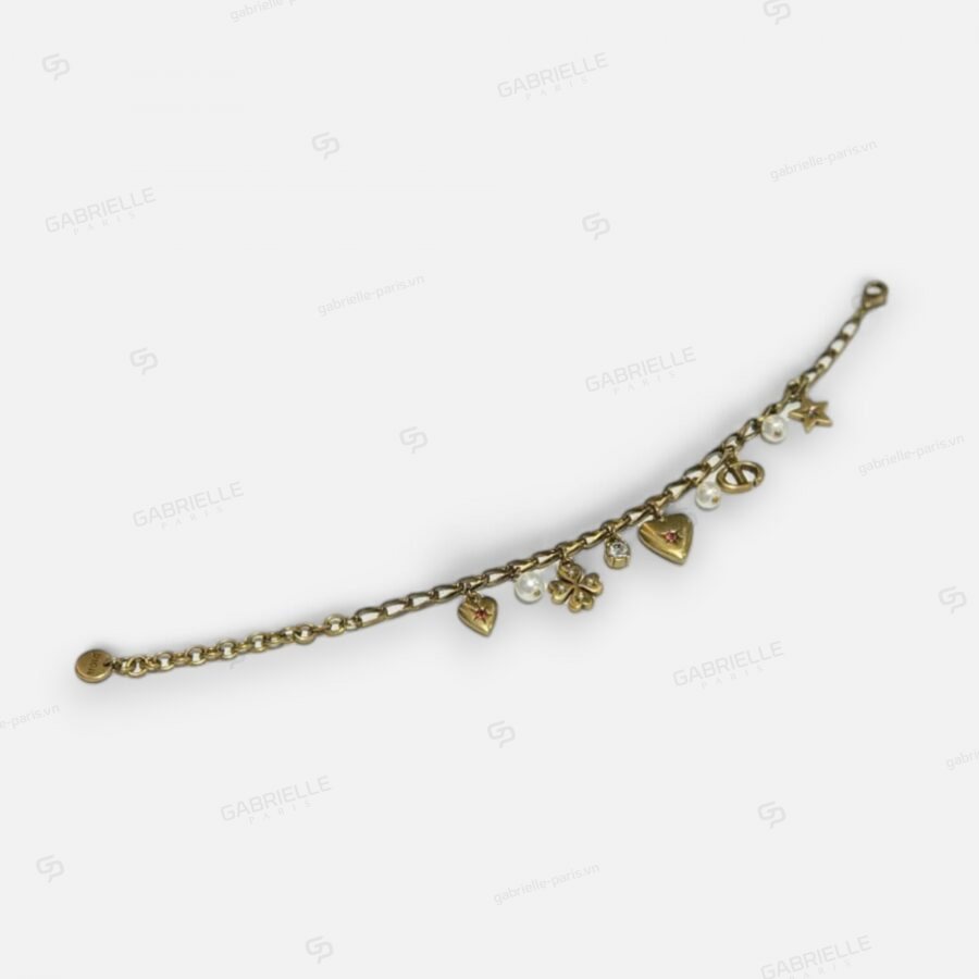 Dior Lucky Vintage Charm Gold-Plated Bracelet - Image 7