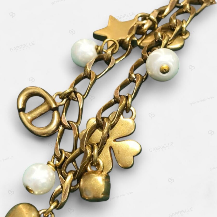 Dior Lucky Vintage Charm Gold-Plated Bracelet - Image 3