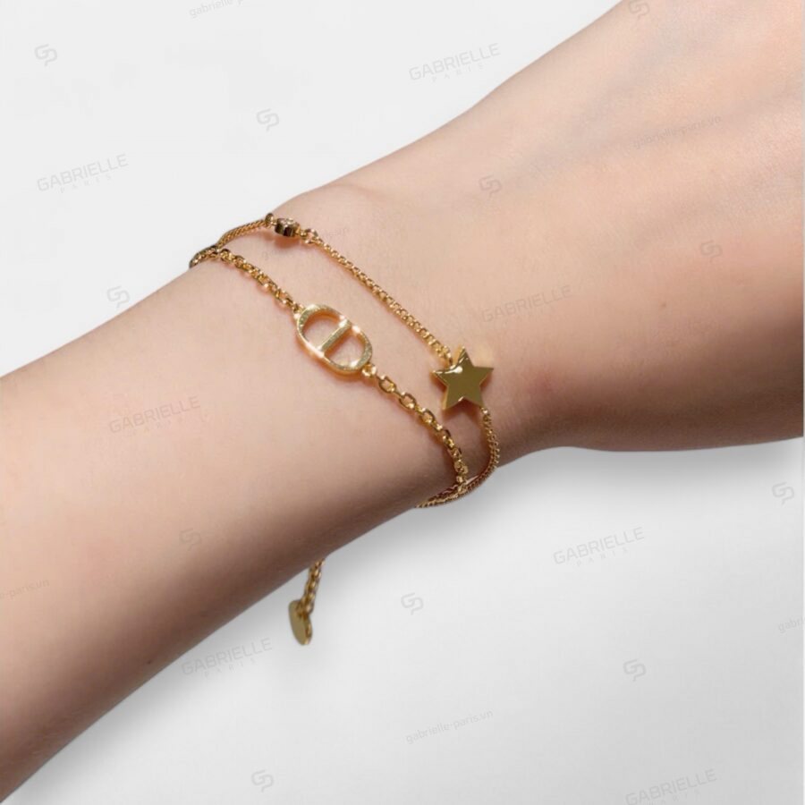 Dior PETITCD Star Gold-Plated Bracelet - Image 10